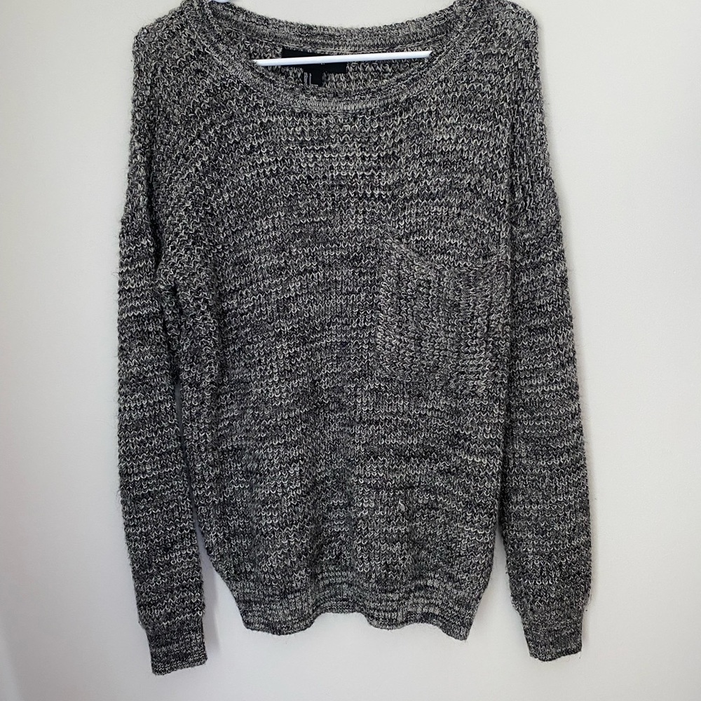 Heather grey oversized sweater